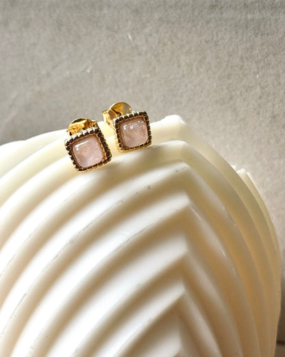 Minimal Square earrings | gold