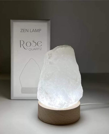 White Quartz lamp Large | crystal lamp LED USB