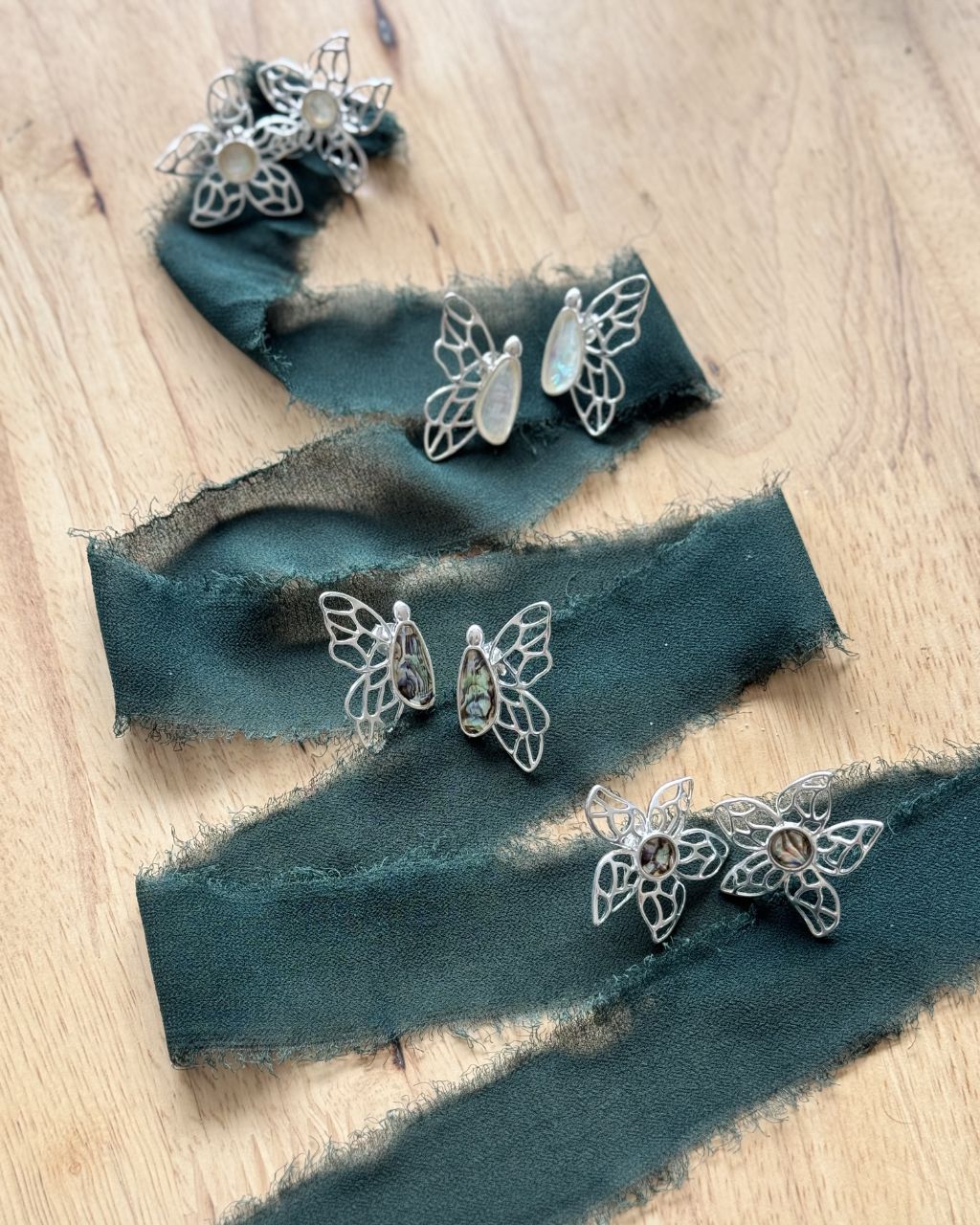 Butterfly Wings Earrings | silver