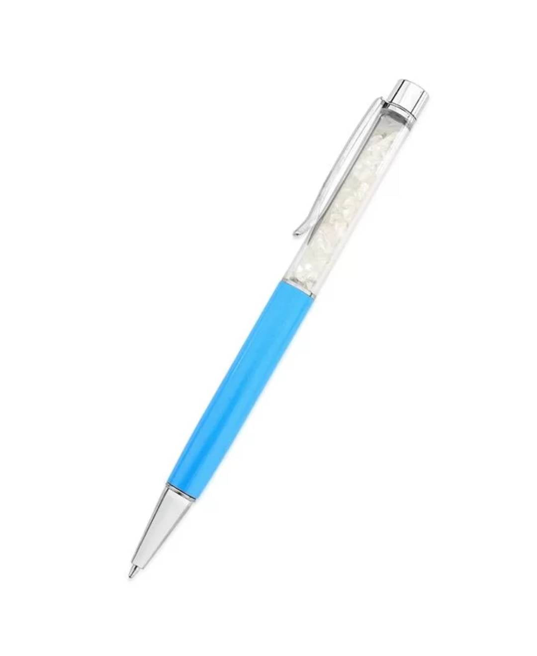 Crystal ballpoint pen - blue | crystal and minerals