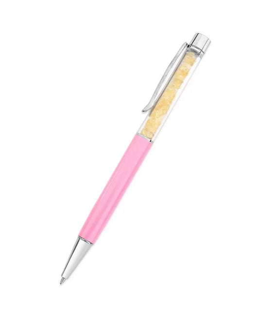 Crystal ballpoint pen - pink |  crystal and minerals