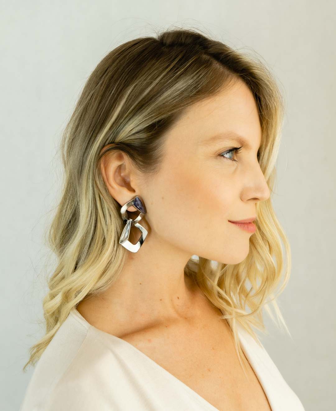 Hypnotic earrings | Rhodium