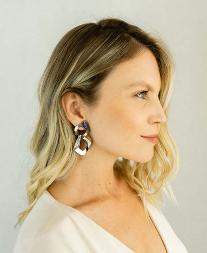 Hypnotic earrings | Rhodium