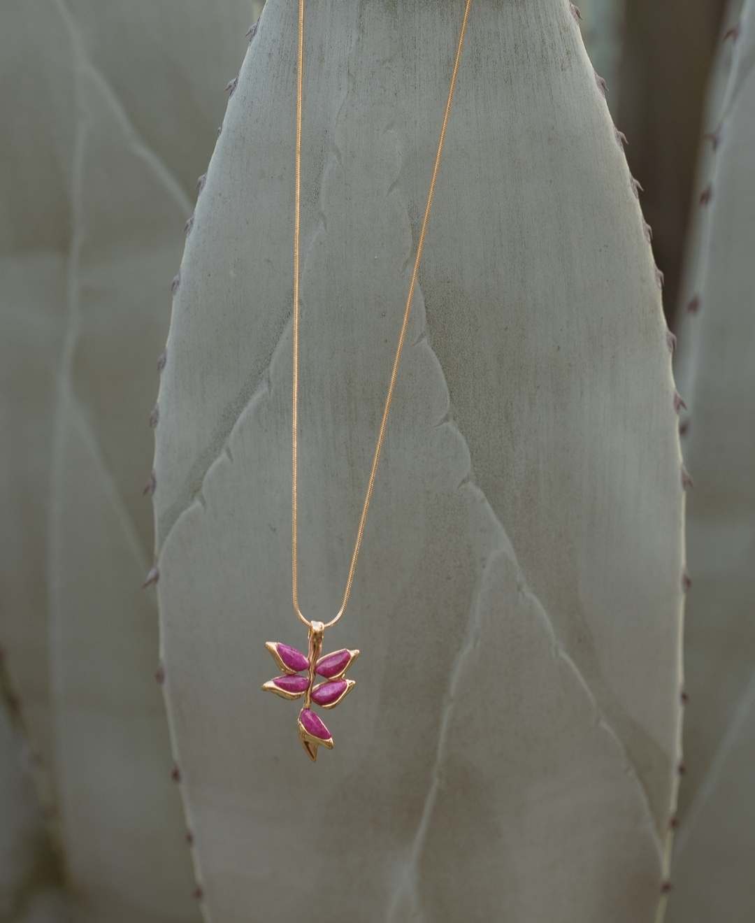 Heliconia necklace