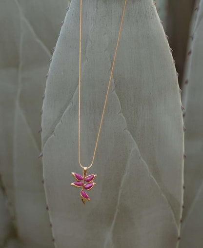 Heliconia necklace