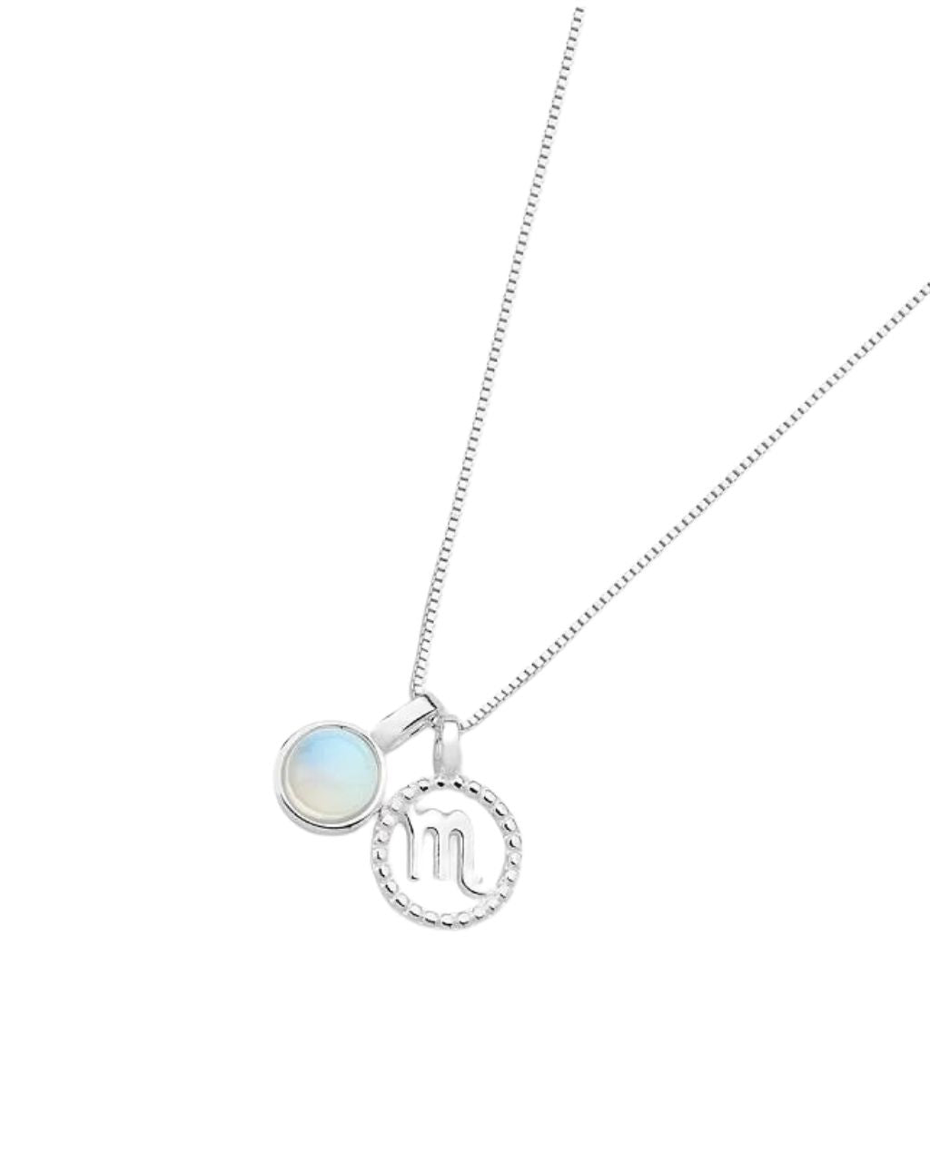 Scorpio Zodiac with Birthstone Necklace | Star sign Oct/Nov