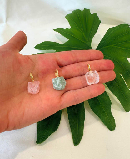 Natural crystal pendant