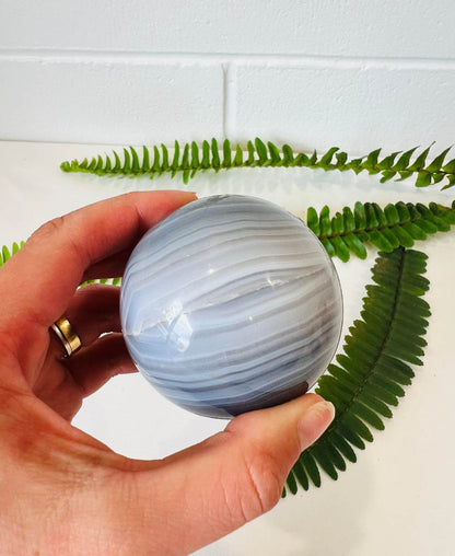 Agate sphere | striped crystal | crystals and minerals