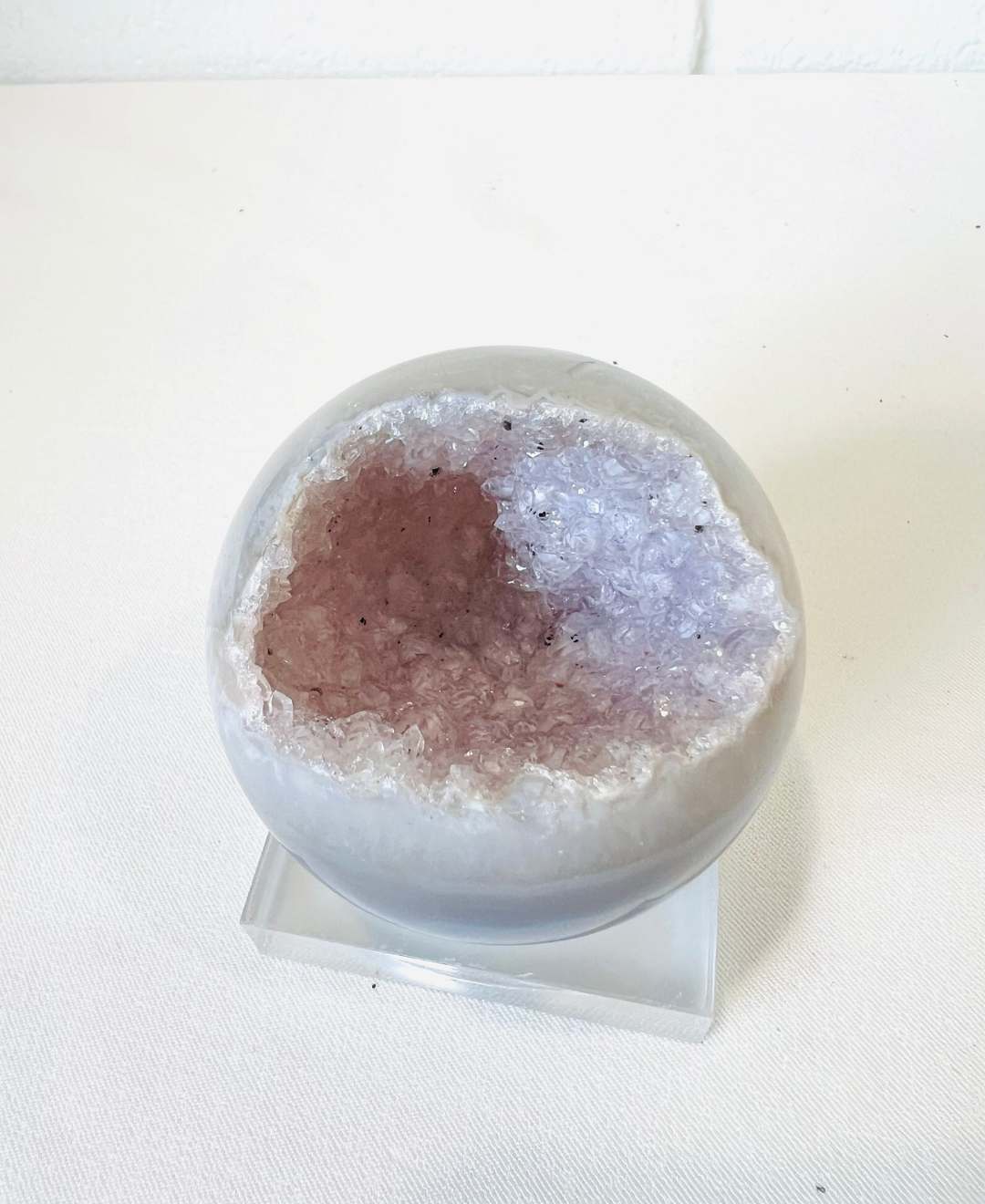 Agate sphere | crystal inclusion | crystals and minerals