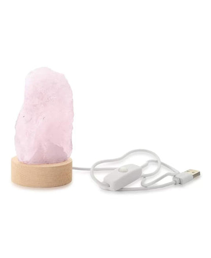 Rose quartz lamp | crystal lamp LED USB