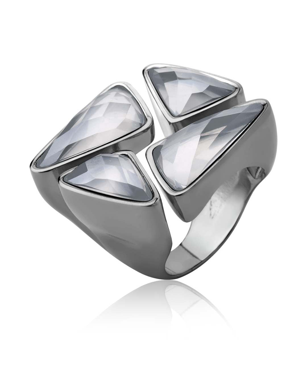 Hypnotic ring | Rhodium