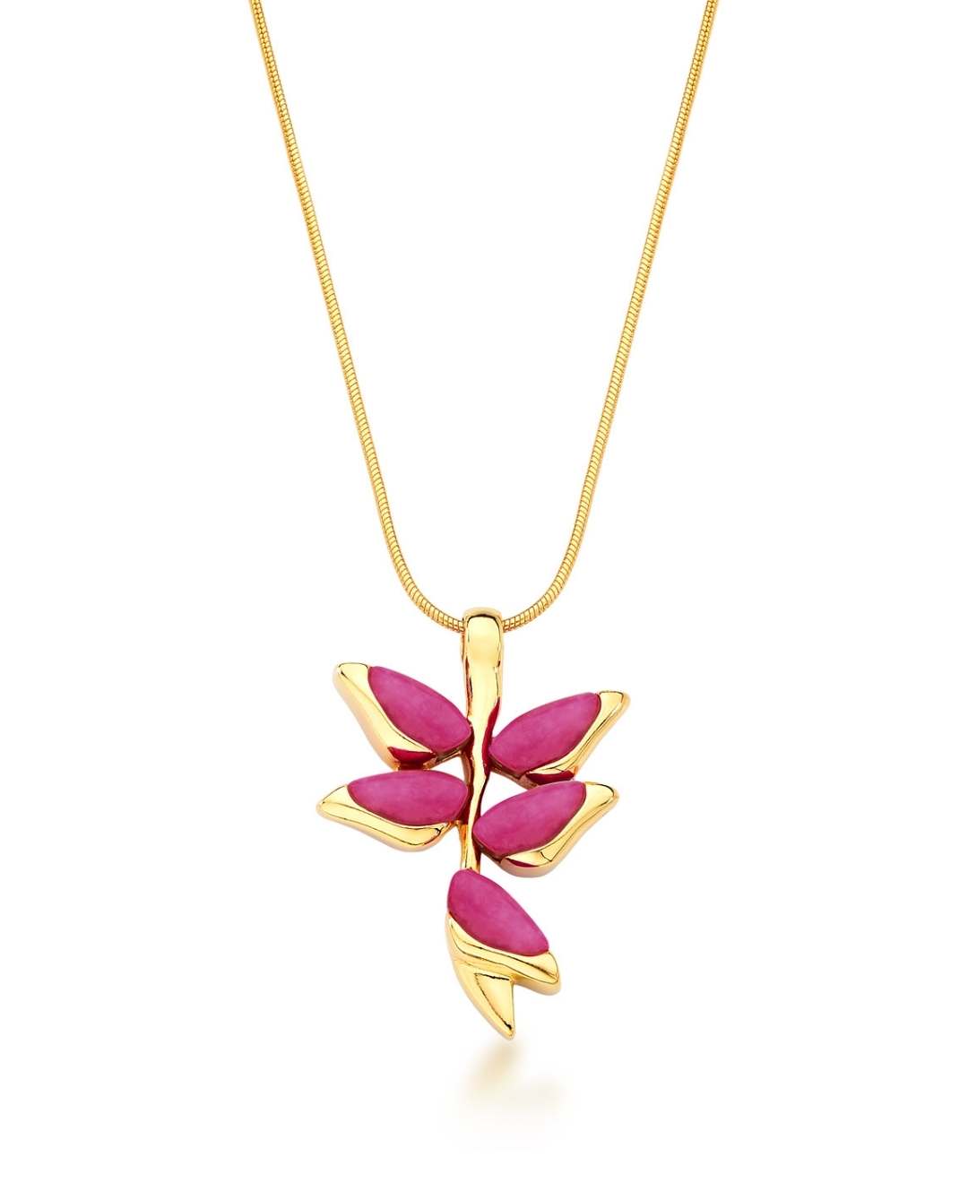 Heliconia necklace