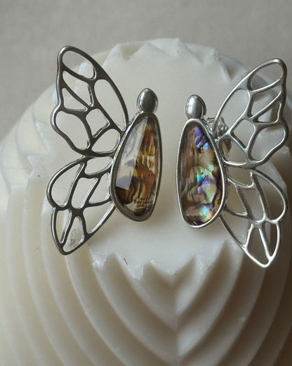 Butterfly Wings Earrings | silver