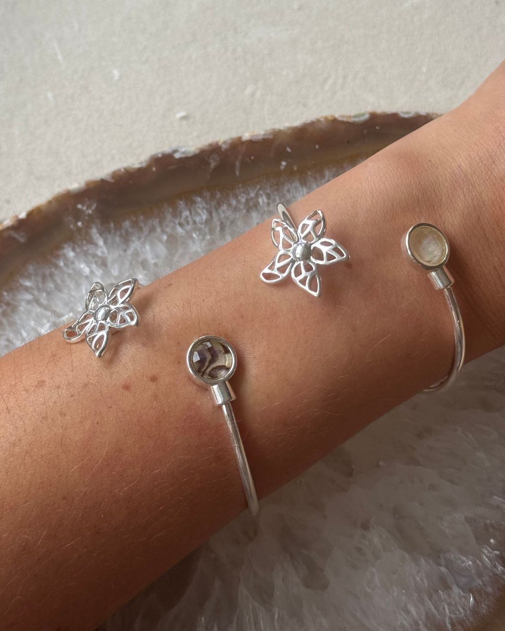 Flower Bracelet | silver