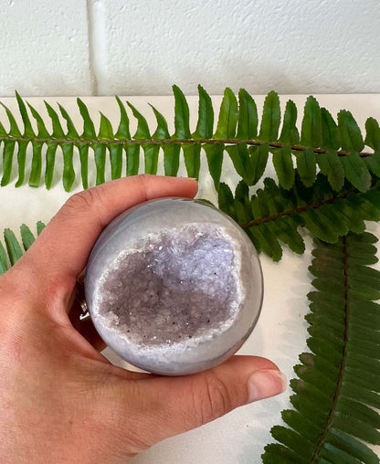 Agate sphere | crystal inclusion | crystals and minerals