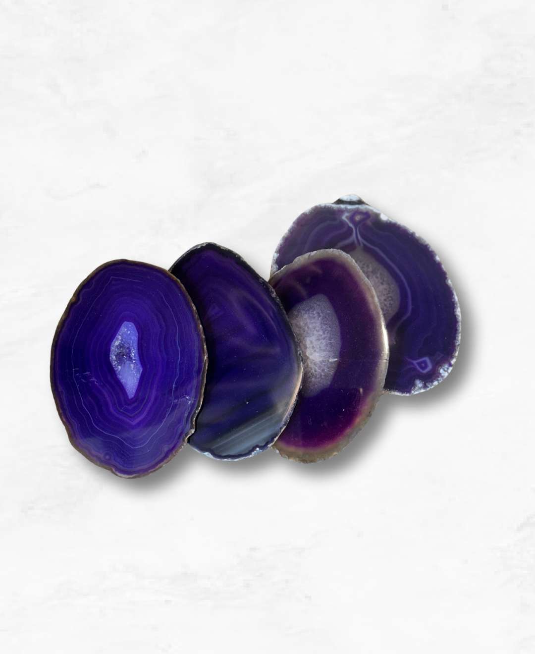 Agate Coasters | Purple