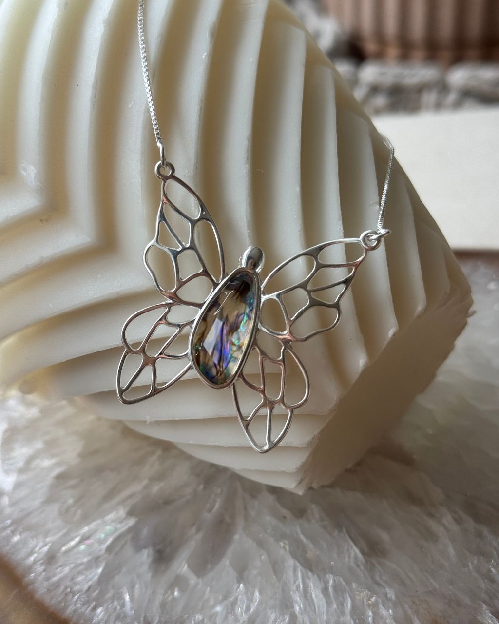 Butterfly Necklace | silver