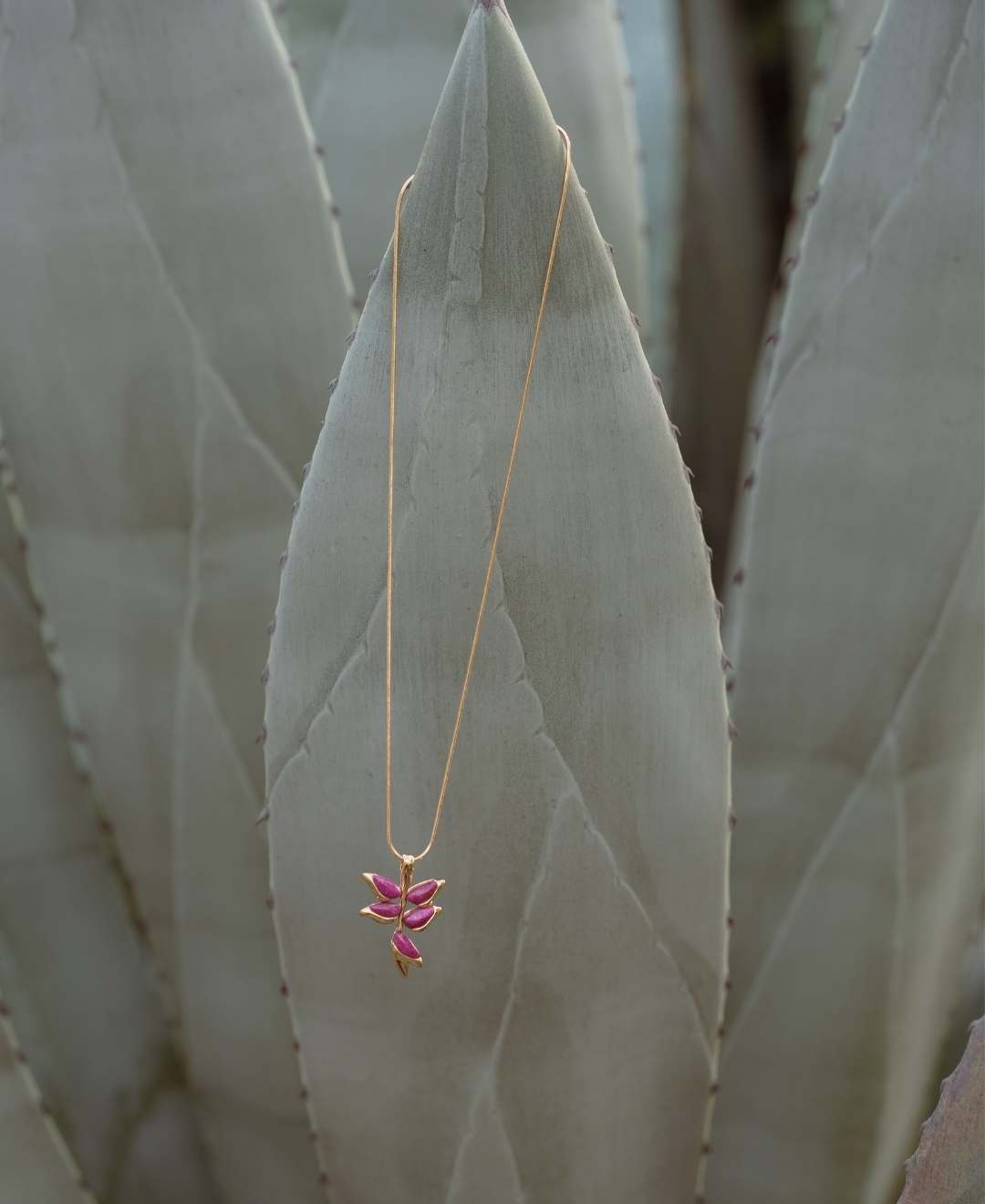 Heliconia necklace