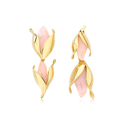 Tulip long earrings