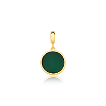 Green Agate charm | pendant