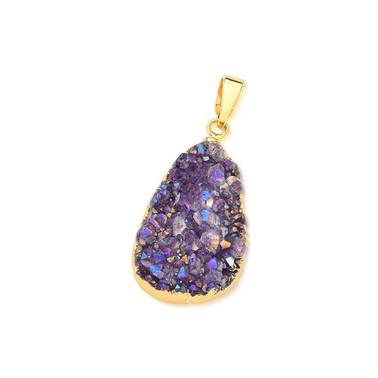 Amethyst druse pendant