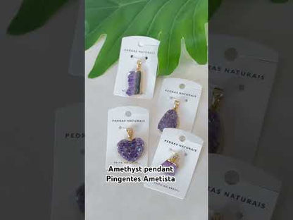 Amethyst druse pendant